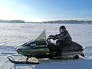 Snowmobile Willmar, Kandiyohi County, Minnesota